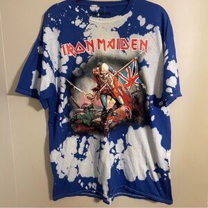 Iron Maiden Blue Graphic T-Shirt